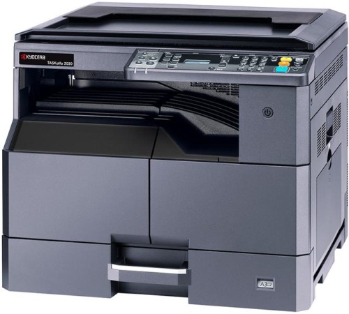 мфу Kyocera TASKalfa 2020 (P/S/C, черно-белая печать, А3, 20 стр/мин, 600 x 600 dpi, duplex, 256 МБ, USB, старт.тонер - да, 3.000, ориг.тонер TK-4140~16.000 , альт. 1102ZR3NL0)