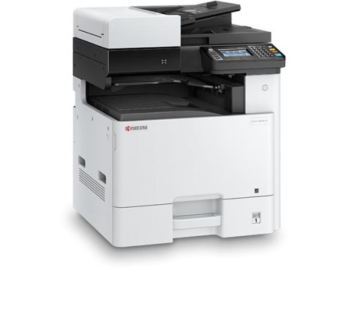 МФУ Kyocera M8124cidn(Азия, аналог 1102P43NL0)P/C/S,А3,24/12(A4/A3),1200x1200 dpi, 1,5 Гб, USB 2.0, Network,лоток 500 л., Duplex, базовый 3000/1500(BK/CMY) орг. тонер Tk-8110)+купить вилку питания RPC-186