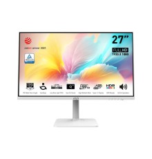 Монитор MSI Modern MD2712PW 27" 16:9 FHD(1920x1080) IPS Flat,1ms(MPRT),1000:1,100M:1,300nit,178/178,HDMI 1.4,USB-C,Speaker,Tilt,Swivel,Height,Pivot,VESA,100Hz,White(white cable),1y war-ty