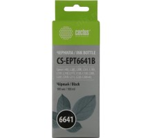 -/ Чернила Cactus CS-EPT6641B T6641 черный 100мл для Epson L100/L110/L120/L132/L200/L210/L222/L300/L312