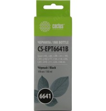 -/ Чернила Cactus CS-EPT6641B T6641 черный 100мл для Epson L100/L110/L120/L132/L200/L210/L222/L300/L312