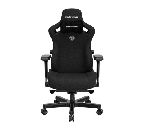 Кресло игровое Anda Seat Kaiser 3, цвет чёрный, размер L (120кг), материал ткань (модель AD12) (Мятая упаковка) Кресло игровое Anda Seat Kaiser 3, цвет чёрный, размер L (120кг), материал ткань (модель AD12) (Мятая упаковка)