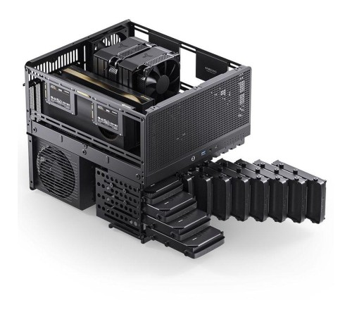 Корпус без блока питания/ Case JONSBO N5, Mini-Tower, 3x120mm, 1xUSB-A 3.0 + 1xUSB-C 3.2, E-ATX, ATX, mATX, mITX Black Корпус без блока питания/ Case JONSBO N5, Mini-Tower, 3x120mm, 1xUSB-A 3.0 + 1xUSB-C 3.2, E-ATX, ATX, mATX, mITX Black