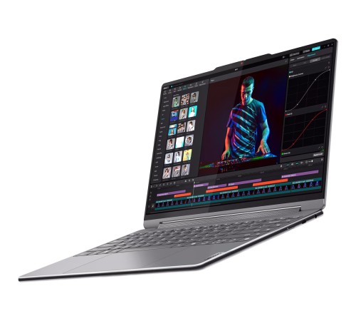 Ноутбук/ Lenovo Yoga 9 2-in-1 14IMH9 14"(3840x2400 OLED)/Touch/Intel Core Ultra 7 155H(1.4Ghz)/32768Mb/1024SSDGb/noDVD/Int:Intel Arc graphics/Cam/BT/WiFi/75WHr/war 1y/1.32kg/luna grey/Win11Home + 65W, Pen, RU kbd