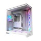 Корпус без блока питания/ Case NZXT H9 Flow RGB+ (2025), Midi-Tower, TG, 6x140mm RGB + 1x120mm RGB, 2xUSB-A 3.2 + 1xUSB-C 3.2, E-ATX, ATX, mATX, mITX White
