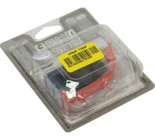 -/ Картридж струйный Cactus CS-CLI8PC светло-голубой (12мл) для Canon Pixma iP6600/iP6600d/iP6700/iP670