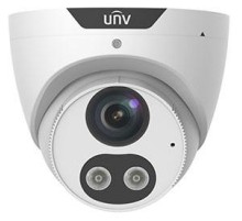 Камера Uniview Видеокамера IP купольная, 1/2.7" 4 Мп КМОП @ 30 к/с, ИК-подсветка и тревожная подсветка видимого спектра до 30м., LightHunter 0.003 Лк @F1.6, объектив 4.0 мм, WDR, 2D/3D DNR, Ultra 265, H.265,