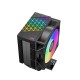 Кулер для процессора/ CPU Cooler PCCooler R400 ARGB BK (180W, 4-pin PWM, 133mm, Al/Cu, 4x6mm, ARGB, 1x92mm, 40.94CFM, 30dBA, 2200RPM, S: 1851/1700/1200/115X, AM5/AM4, black)