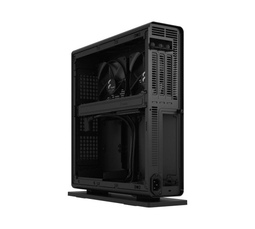 Корпус без блока питания/ Case Fractal Design Ridge, 2x140mm, 2xUSB-A 3.2 + 1xUSB 3.2 Type-C, SFX PSU Support, mITX Black