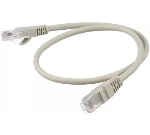 Патч-корд/ Патч-корд GoPower RJ-45 (m)-RJ-45 (m) 0.5м кат.5е ПВХ 26AWG серый в пакете (1/250)