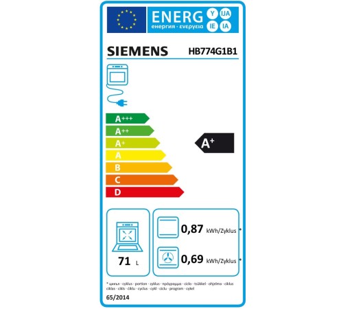 Встраиваемый духовой шкаф SIEMENS/ Электрический духовой шкаф с конвекцией, объем 71 л, 13 режимов, очистка пиролитическая + паровая, направляющие проволочные Встраиваемый духовой шкаф SIEMENS/ Электрический духовой шкаф с конвекцией, объем 71 л, 13 режимов, очистка пиролитическая + паровая, направляющие проволочные
