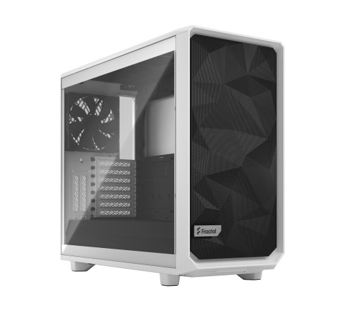 Корпус ПК без блока питания/ Case Fractal Design Meshify 2 TG Clear Tint, Midi-Tower, 3x140mm, 2xUSB-A 3.2 + 1xUSB 3.2 Type-C E-ATX, ATX, mATX, mITX White