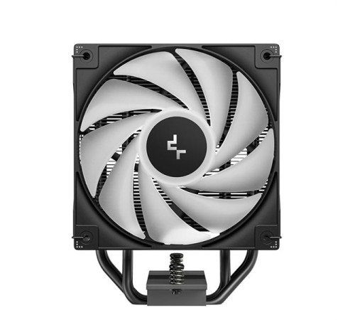Кулер для процессора DEEPCOOL AG400 BK ARGB V2 LGA1851/1700/1200/115X/AM5/AM4 (18шт/кор, TDP 220W, PWM, ARGB Fan 120mm, 4 тепл. трубки, черный) RET (R-AG400-BKAMMN-GJD)