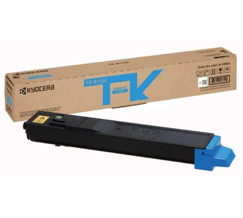 Тонер-картридж TK-8115C 6 000 стр. Cyan для M8124cidn/M8130cidn Тонер-картридж TK-8115C 6 000 стр. Cyan для M8124cidn/M8130cidn