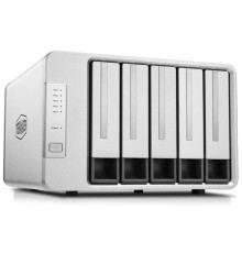 Система хранения данных TerraMaster D5-300 DAS tower/2xHDDs RAID0,1,10,5,JBOD/up to 5 SATA(3,5' or 2,5')/1xUSB3.1 Type-C gen1/1xPS/1YW