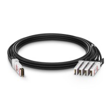Твинаксиальный медный кабель/ Customized 100G QSFP28 to 4x25G SFP28 Passive Direct Attach Copper Breakout Cable Compatible Brands 1.5m