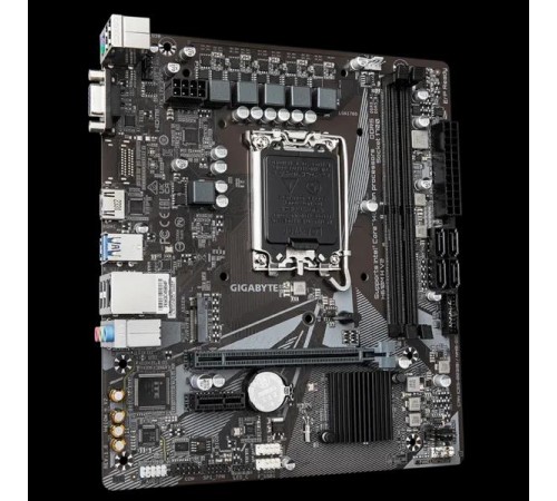 Материнская плата/ MB GIGABYTE INTEL H610 s1700, 2xDDR5(64GB), D-SUB/HDMI 2.1, 1xPCIe 4.0x16, 1xPCIe 3.0, 1xLAN, 4xSATA 6Gb/s, 1xM.2, 2xUSB 3.2, 4xUSB 2.0, 2xPS/2, mATX Материнская плата/ MB GIGABYTE INTEL H610 s1700, 2xDDR5(64GB), D-SUB/HDMI 2.1, 1xPCIe 4.0x16, 1xPCIe 3.0, 1xLAN, 4xSATA 6Gb/s, 1xM.2, 2xUSB 3.2, 4xUSB 2.0, 2xPS/2, mATX