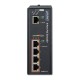 IPOE-E174 индустриальный PoE экстендер/ IP30 Industrial 1-Port 60W Ultra POE to 4-Port 802.3af/at Gigabit POE Extender (-40 to 75 C)