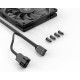 Вентилятор для корпуса ID-COOLING TF-9215-K 92x92x15мм (80шт./кор, PWM, 4pin, черный, резиновые углы, 800-2800об/мин)  BOX