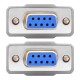 Greenconnect Кабель 0.5m 0-модемный COM линковочный, DB9/DB9 9F/9F, серый, 30 AWG, GCR-DB901-0.5m