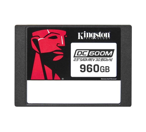 Твердотельный накопитель/ Kingston SSD DC600M, 960GB, 2.5" 7mm, SATA3, 3D TLC, R/W 560/530MB/s, IOPs 94 000/65 000, TBW 1752, DWPD 1 (12 мес) Твердотельный накопитель/ Kingston SSD DC600M, 960GB, 2.5" 7mm, SATA3, 3D TLC, R/W 560/530MB/s, IOPs 94 000/65 000, TBW 1752, DWPD 1 (12 мес)