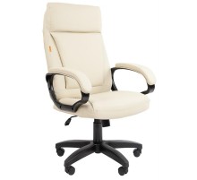 офисное кресло Chairman    794 LT   Россия    чер.пласт экокожа светло-бежевая