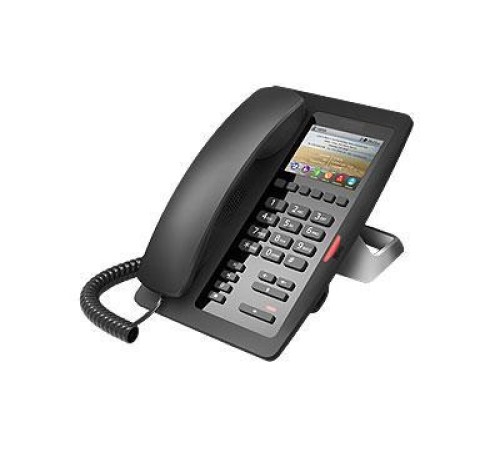 SIP-Телефон Fanvil H5, 2 SIP-акк., 3.5", 480x320 Цвет. экран, POE, БП в комп., 2x100 Mbps, Чёрный, 6 прог. клав. SIP-Телефон Fanvil H5, 2 SIP-акк., 3.5", 480x320 Цвет. экран, POE, БП в комп., 2x100 Mbps, Чёрный, 6 прог. клав.