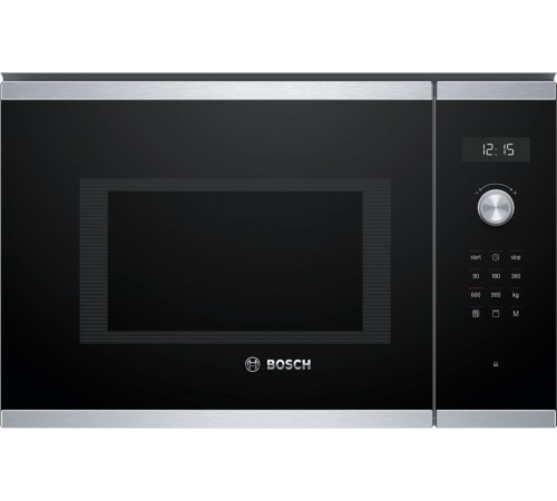 Встраиваемые микроволновые печи BOSCH 900Вт, 5 режимов, 25 л, гриль, нержавеющая сталь