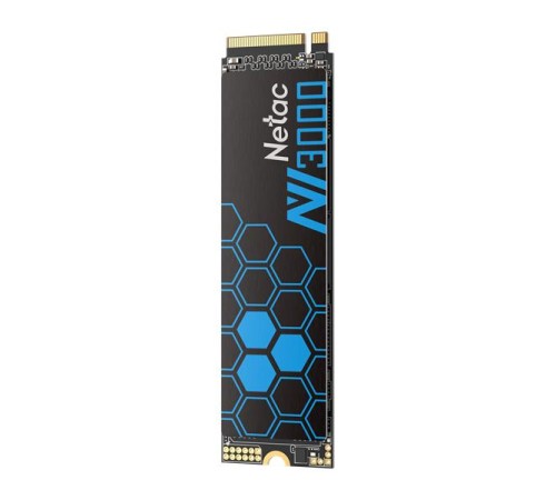 SSD накопитель Netac SSD NV3000 2TB PCIe 3 x4 M.2 2280 NVMe 3D NAND, R/W up to 3300/2900MB/s, IOPS(R4K) 320K/280K, TBW 1200TB, with heat sink, 5y wty