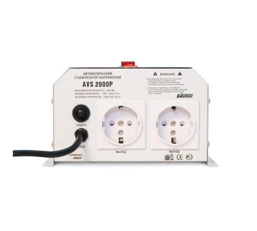 Стабилизатор POWERMAN AVS 2000P, ступенчатый регулятор, цифровые индикаторы уровней напряжения, 2000ВА, 110-260В, максимальный входной ток 15А, 2 евророзетки, IP-20, навесной, 215мм х 270мм х 110мм, 5.2 кг./ Stabilizer POWERMAN AVS 2000P, step-type regul Стабилизатор POWERMAN AVS 2000P, ступенчатый регулятор, цифровые индикаторы уровней напряжения, 2000ВА, 110-260В, максимальный входной ток 15А, 2 евророзетки, IP-20, навесной, 215мм х 270мм х 110мм, 5.2 кг./ Stabilizer POWERMAN AVS 2000P, step-type regul