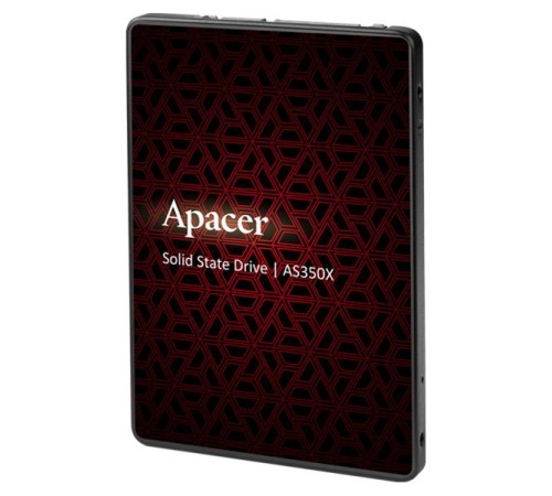Твердотельный накопитель Apacer SSD PANTHER AS350X 256Gb SATA 2.5" 7mm, R560/W540 Mb/s, 3D NAND, IOPS 81K/74K, MTBF 1,5M, 180TBW, Retail, 3 years (AP256GAS350XR-1)