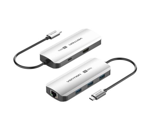 Мультифункциональный хаб Vention USB Type C 6 в 1 Мультифункциональный хаб Vention USB Type C 6 в 1