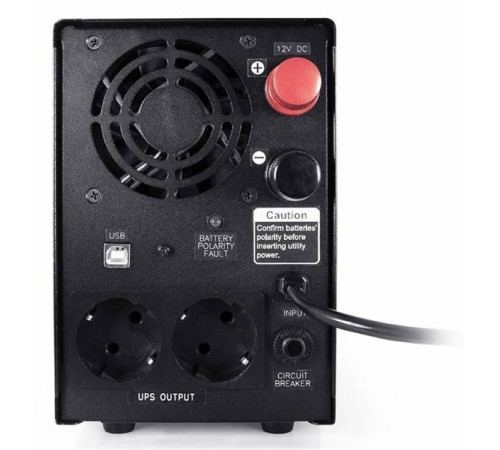 Источник бесперебойного питания Powercom Infinity, Line-Interactive, 800VA/480W, Tower, 2xSchuko, LCD, USB, без встроенных батарей (314809) (существенное повреждение коробки)