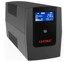 Линейно-интерактивный ИБП ДКС серии Info LCD, 1500 ВА/900 Вт, 1/1, 4xIEC C13, USB + RJ45, LCD, 2x8Aч