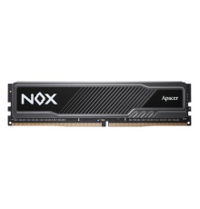 Оперативная память Apacer  DDR4  16GB  3200MHz DIMM NOX Black Gaming Memory (PC4-25600) CL16 1.35V Intel XMP 2.0, Heat Sink (Retail) 1024*8  3 years (AH4U16G32C28YMBAA-1)