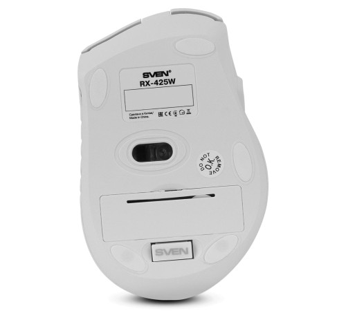 Беспроводная мышь SVEN RX-425W белая (5+1кл. 800-1600DPI, блист)