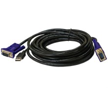 Кабель ORIGO Кабель KVM с разъемами VGA и USB, 3 м