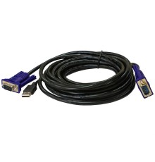 Кабель ORIGO Кабель KVM с разъемами VGA и USB, 3 м