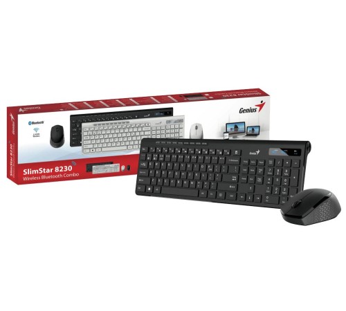 Комплект беспроводной Genius KM-8206S (клавиатура KB-7200 и мышь NX-8006S), Black, silent (Мятая упаковка) Комплект беспроводной Genius KM-8206S (клавиатура KB-7200 и мышь NX-8006S), Black, silent (Мятая упаковка)