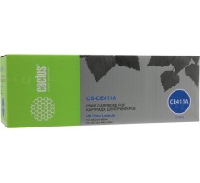 -/ Картридж лазерный Cactus CS-CE411A CE411A голубой (2600стр.) для HP LJ Pro 300/M351/M451/M375