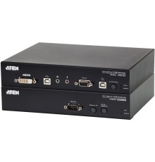Удлинитель/extender, DVI-D+AUDIO+RS232, 20 км., 1xОптич.волокно одномод./singlemode 1310/1550нм, DVI-D+2xMINIJACK+DB9+LС+2xUSB А-Тип+2xUSB B-Тип, F, без шнуров, 2xБ.П. 220> 5.3V, (до 1920x1200 60Hz;HDTV 720p/1080p;HDCP)/ DVI Optical KVM Extender W/1.8M W/