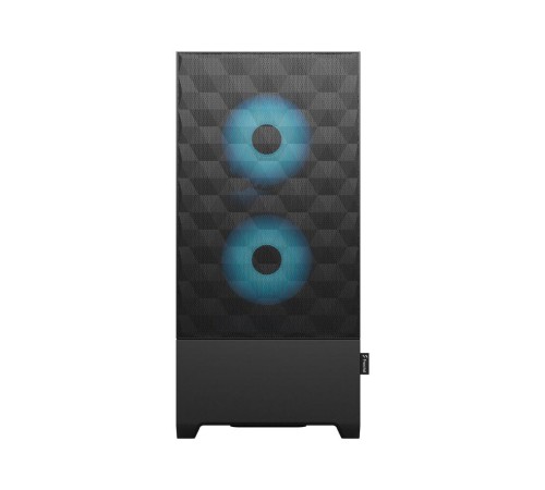 Корпус ПК без блока питания/ Case Fractal Design Pop Air RGB Cyan Core TG Clear Tint, Midi-Tower, 3x120mm RGB, 2xUSB-A 3.2 ATX, mATX, mITX Black/Cyan