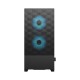 Корпус ПК без блока питания/ Case Fractal Design Pop Air RGB Cyan Core TG Clear Tint, Midi-Tower, 3x120mm RGB, 2xUSB-A 3.2 ATX, mATX, mITX Black/Cyan