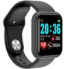Фитнес браслет квадратный Iceline Black HS6620C Display: 1.3inch IRBIS Iceline Black HS6620C Display: 1.3inch TFT color screen Touch type: single point touch Battery: 150mAh Color Black (царапины на экране)