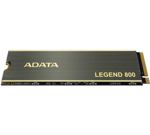 Твердотельный накопитель/ ADATA SSD LEGEND 800, 1000GB, M.2(22x80mm), NVMe 1.4, PCIe 4.0 x4, 3D NAND, R/W 3500/2200MB/s, IOPs н.д./н.д., TBW 600, DWPD 0.55, with Heat Sink (3 года) Твердотельный накопитель/ ADATA SSD LEGEND 800, 1000GB, M.2(22x80mm), NVMe 1.4, PCIe 4.0 x4, 3D NAND, R/W 3500/2200MB/s, IOPs н.д./н.д., TBW 600, DWPD 0.55, with Heat Sink (3 года)