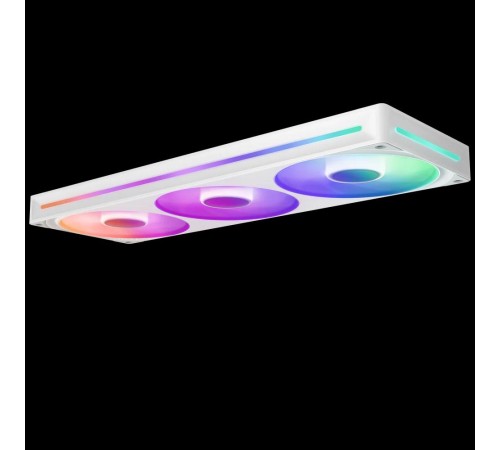 Кулер для корпуса ПК/ Case Cooler NZXT F360 RGB Core (120x120x25mm, 4-pin PWM, RGB, 75.12CFM, 30dBA, 2400RPM, White, Single-Frame RGB Fan Unit)