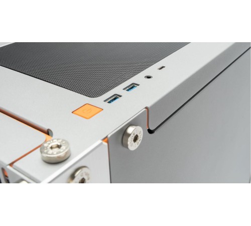 Корпус без блока питания/ Case InWin Dubili, Full-Tower, TG, 4x140mm, 2xUSB-A 3.2 + 1xUSB-C 3.2, E-ATX, ATX, mATX, mITX Titanium Grey