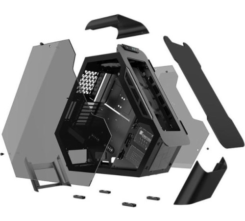 Корпус без блока питания/ Case JONSBO TR03-A, Full-Tower, TG, 2x120mm, 2xUSB-A 3.0 + 1xUSB-C 3.2, ATX, mATX, mITX Aluminium panel Black Корпус без блока питания/ Case JONSBO TR03-A, Full-Tower, TG, 2x120mm, 2xUSB-A 3.0 + 1xUSB-C 3.2, ATX, mATX, mITX Aluminium panel Black