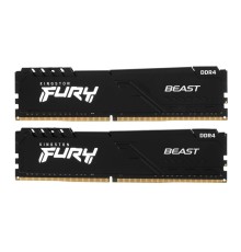Память оперативная/ Kingston 16GB 3200MT/s DDR4 CL16 DIMM (Kit of 2) FURY Beast Black (Select Regions ONLY)