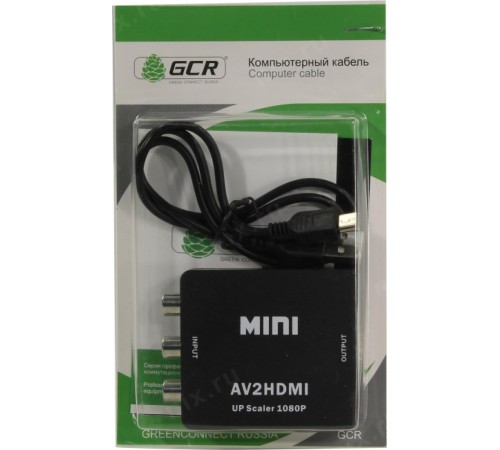 Конвертер AV в HDMI 1.3 Greenline, PAL, NTSC, SECAM, 1080p, GL-v125